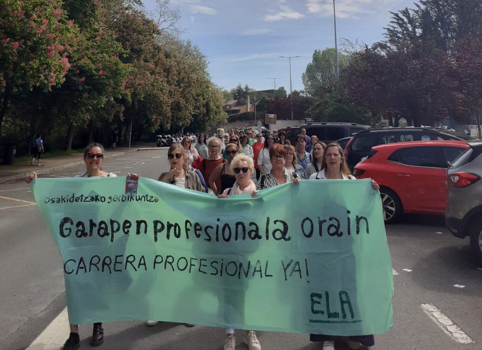Eusko Jaurlaritzak grebarako eskubidea urratzen jarraitzen du