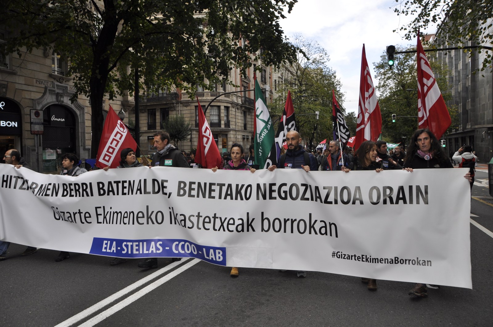 Gizarte Ekimeneko grebak oso jarraipen zabala izan du, maiatzeko greba egunen jarraipena gaindituz Gizarte Ekimeneko grebak oso jarraipen zabala izan du, maiatzeko greba egunen jarraipena gaindituz