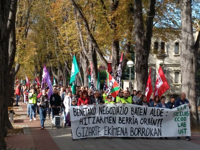 Gizarte Ekimeneko ikastetxeetako bosgarren greba egunak jarraipen zabala izan du