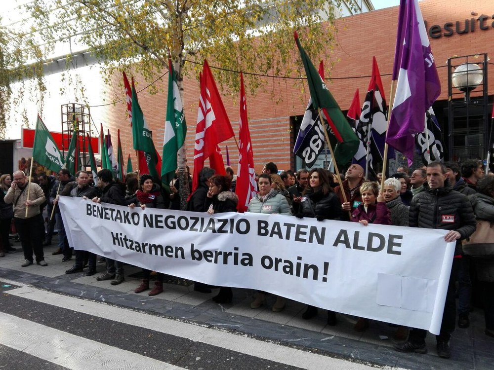 Gizarte Ekimeneko ikastetxeetan mobilizazioak