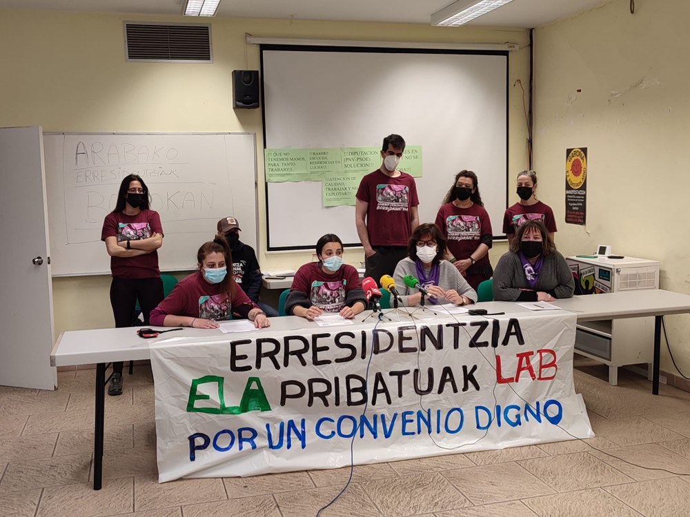 Greba Arabako erresidentzietan martxoaren 30ean