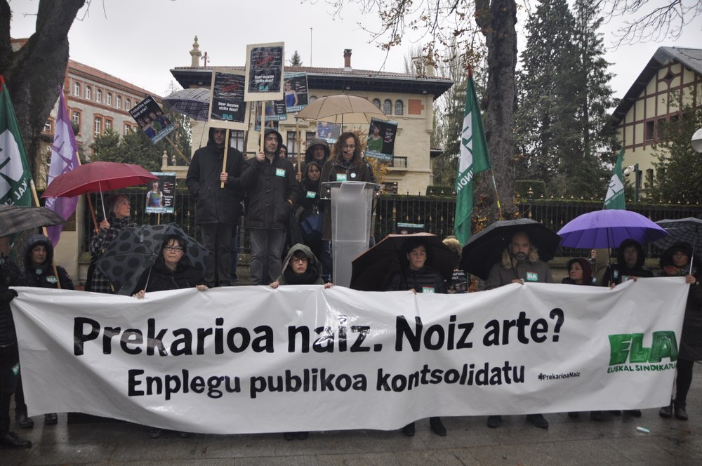 Milaka lanpostu publiko berehala kontsolidatzea eskatzen du ELAk