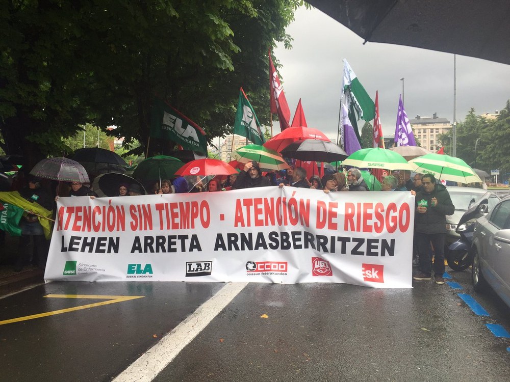 Osakidetzako Lehen Arretako bigarren greba egunak aurrekoak baino jarraipen zabalagoa izan du