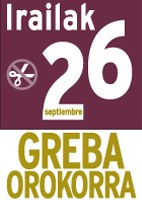 Irailaren 26 ko greba orokorraren atariko adierazpena