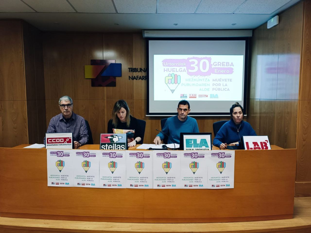 Hezkuntza Departamentuaren jarrera itxia salatu dute urtarrilaren 30ko grebaren deitzaileek Hezkuntza Departamentuaren jarrera itxia salatu dute urtarrilaren 30ko grebaren deitzaileek