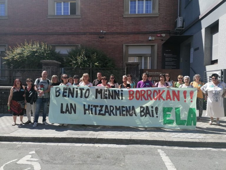 Zentroko langileek 14 greba egun gehiago hasi dituzte