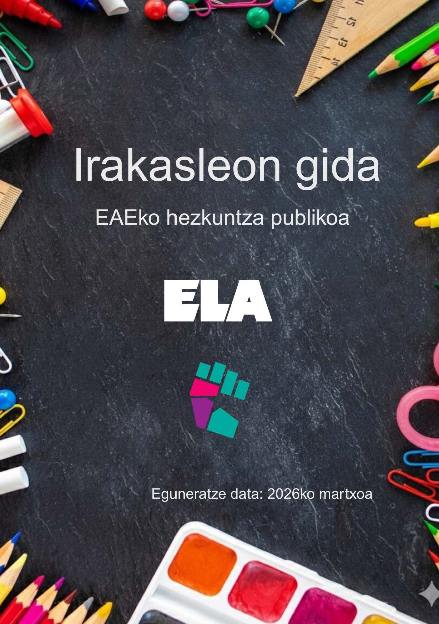 GIDA | Hezkuntza publikoan irakasle aritzeko gida