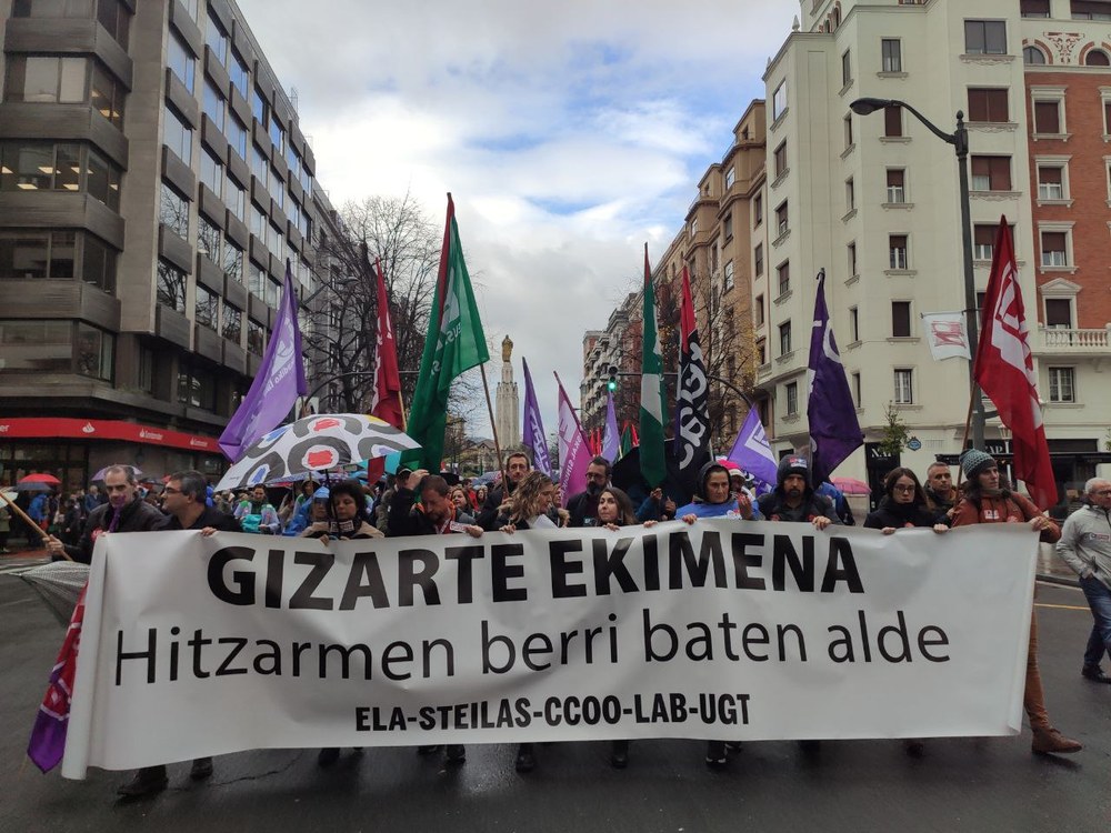 Asteko hirugarren greba egunak jarraipen zabala izan du beste behin