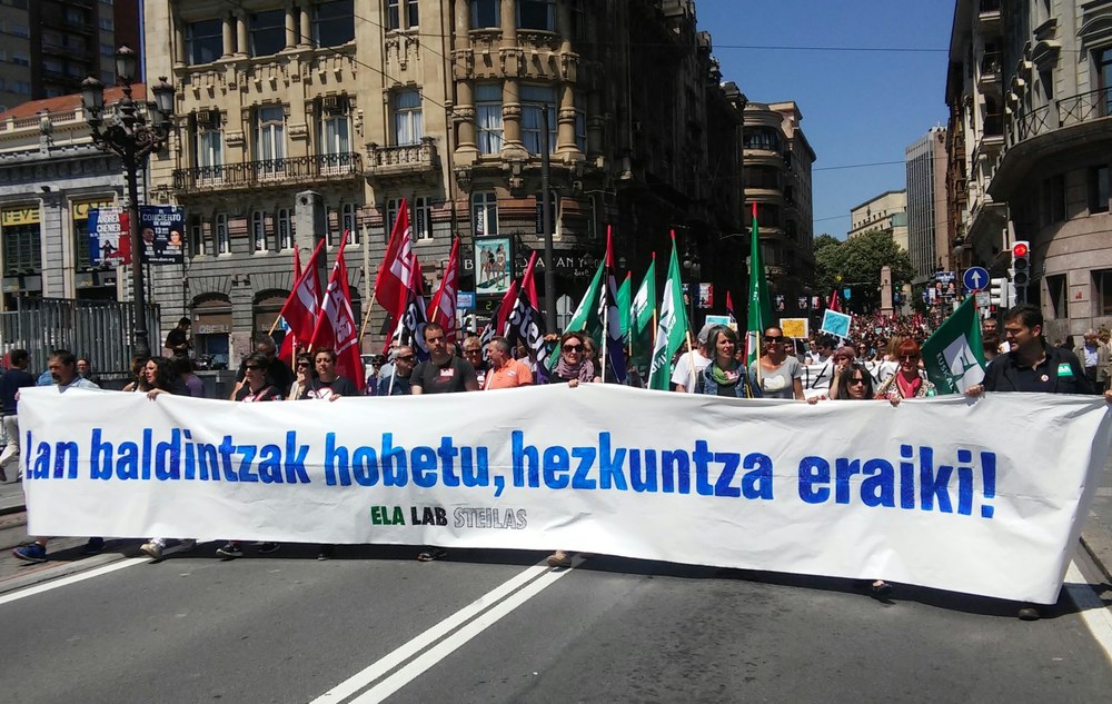 Berriro ere oso jarraipen zabala izan du unibertsitatez kanpoko hezkuntza publikoan gaurko deituriko grebak