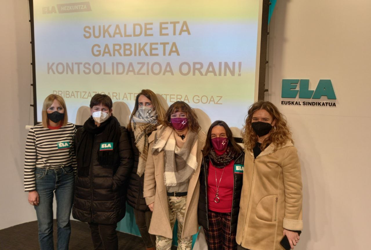 ELAk Eusko Jaurlaritzari eskatu dio hezkuntza-sare publikoko Sukalde eta Garbiketako langileak kontsolidatzeko mahaia osatzeko ELAk Eusko Jaurlaritzari eskatu dio hezkuntza-sare publikoko Sukalde eta Garbiketako langileak kontsolidatzeko mahaia osatzeko