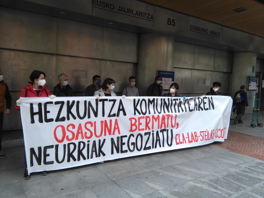 ELAk Hezkuntzan osasuna babesteko bere esku dauden tresna guztiak abian jarri nahi ditu, greba barne