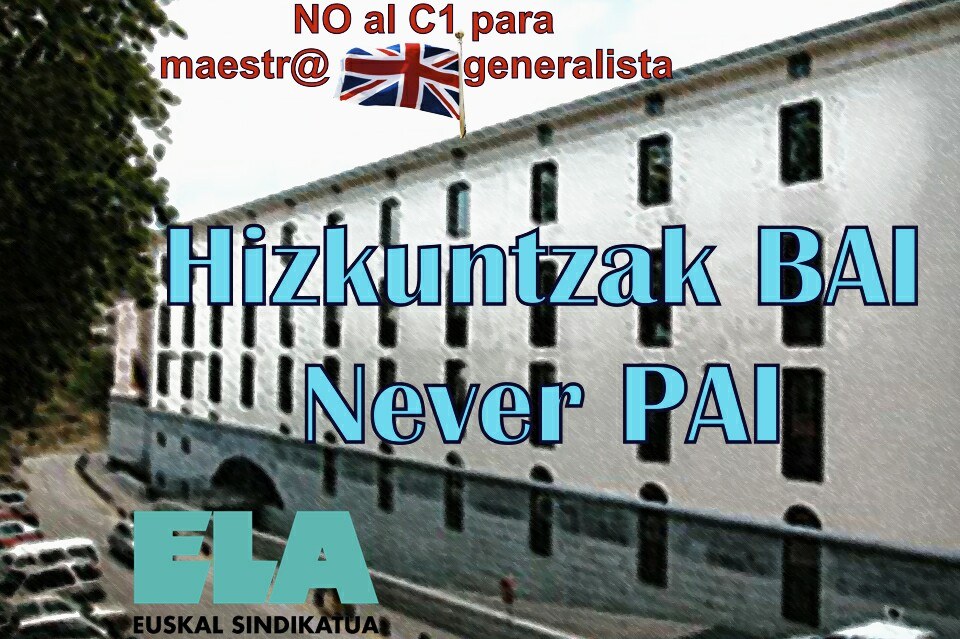 ELAk Nafarroan aldaketaren alde agertzen diren alderdiei eskatzen die irakasle izateko ingelesezko C1 titulua exijitzeko aukeraren aurka ager daitezela