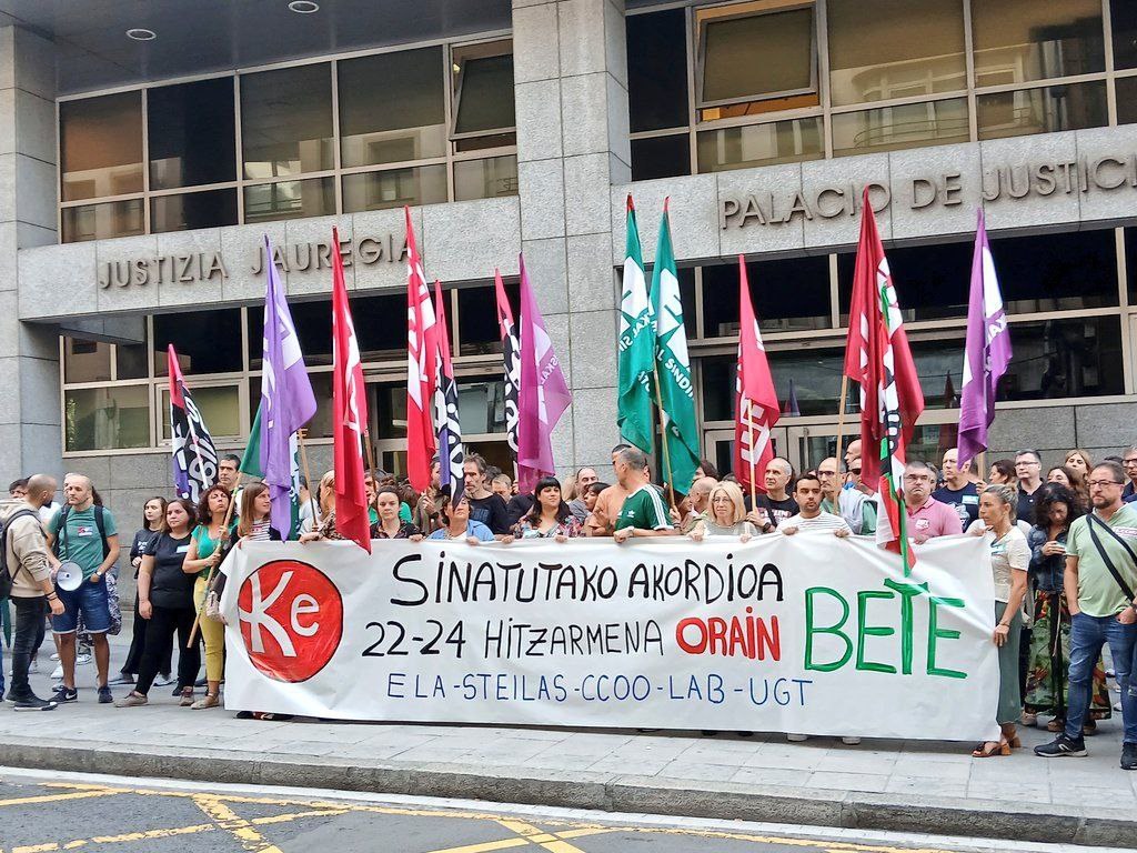 Epaiketa hasi da, patronalak ez direlako ordaintzen ari greba amaierako akordioan hitzartutako soldata igoerak