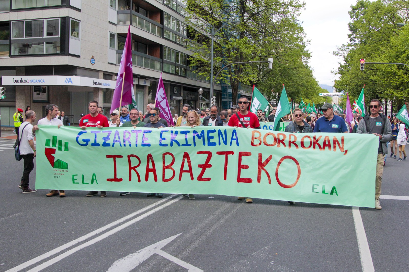 Eustea garaitzea denean Eustea garaitzea denean