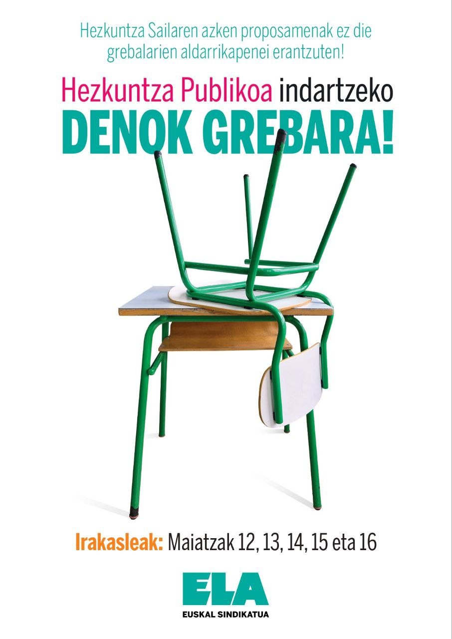 Hezkuntza Sailak aurkeztu duen proposamenak ez du aurrerapausorik eta zenbait gaietan atzera ere egin du