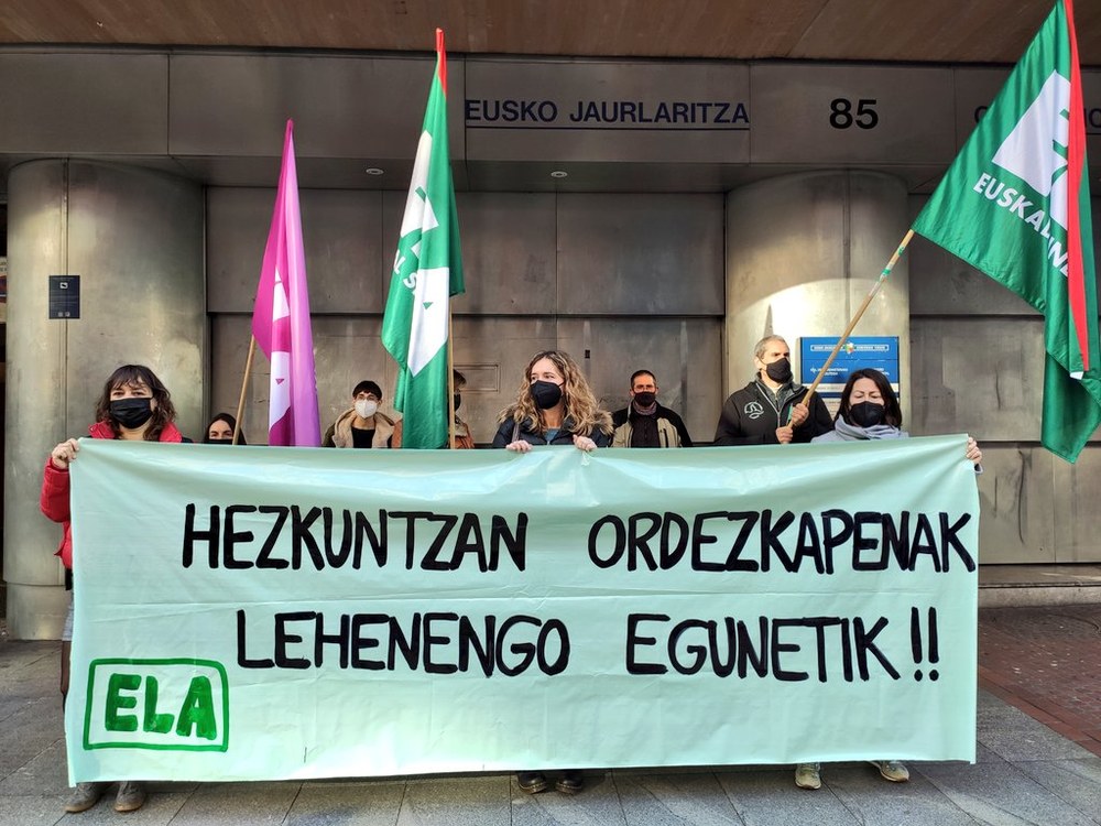 Hezkuntza sailak Gabon aurreko astean ordezkapenik ez egiteko agindua eman izanak erakusten du irizpide ekonomizistak gailentzen direla