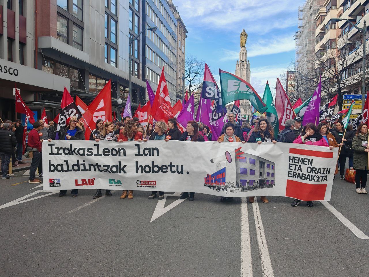 Irakasleen grebak %75etik gorako jarraipena izan du