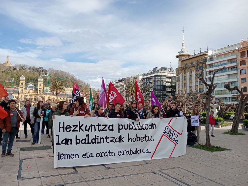 ELA, LAB, STEILAS eta CCOO sindikatuek greba erregistratu dute
