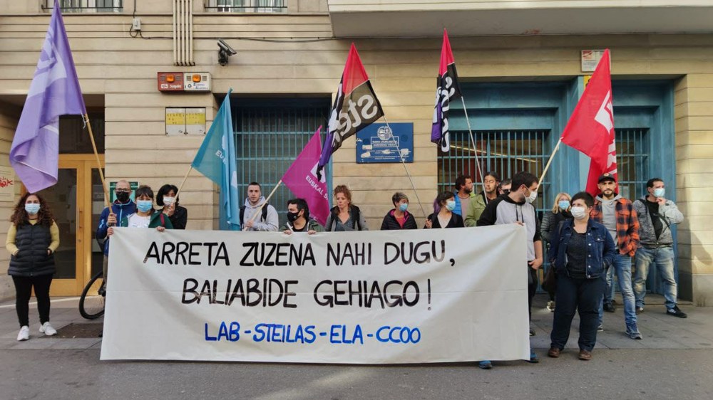 LABek, Steilasek, ELAk eta CCOOk EAEko Hezkuntza Ordezkaritzen zuzeneko arreta berreskuratzea eskatu dute