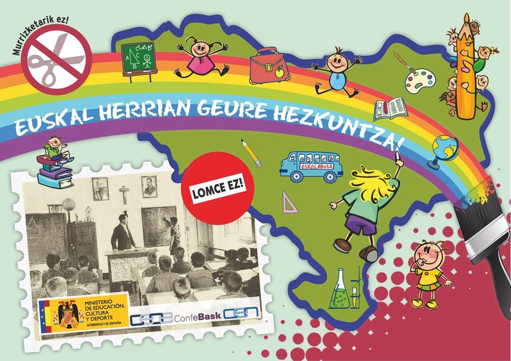 LOMCEren aurkako manifestazioak Hego Euskal Herriko lau hiriburuetan