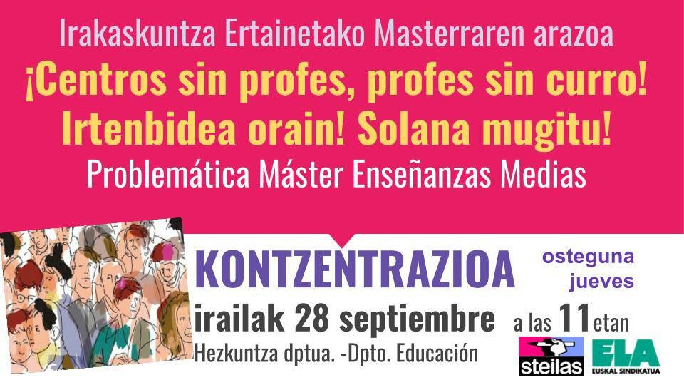 2.500 langile kanporatu ditu Hezkuntza Sailak Nafarroako zerrendetatik