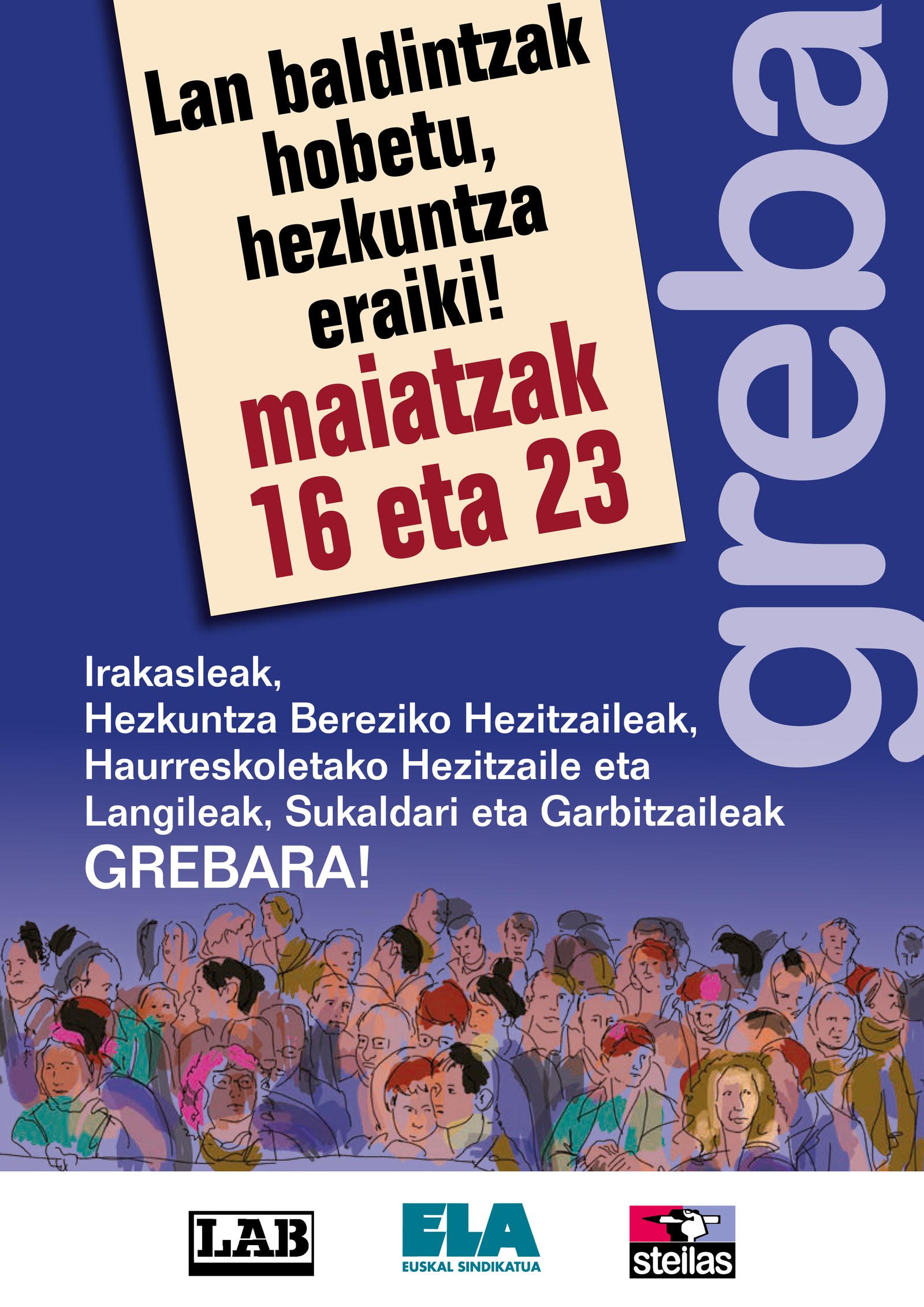 Xabi Irastorza (ELAko irakaskuntzako arduraduna): "Sailburuak hezkuntza defendatzen ez badu, kargu utzi dezala"