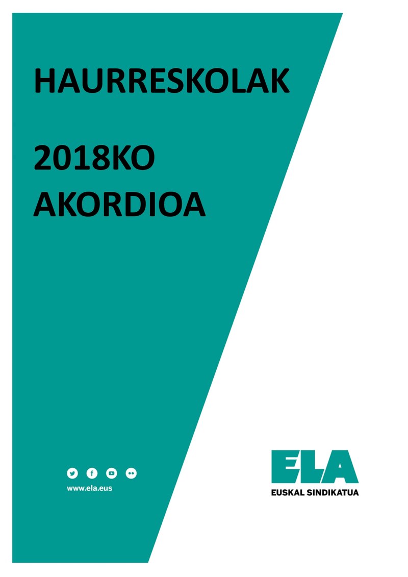 Haurreskolak. 2018ko akordioa