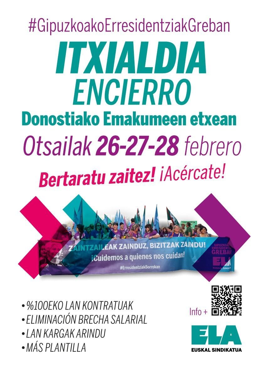 Langileak Emakumeen Etxean itxialdia hasi dute