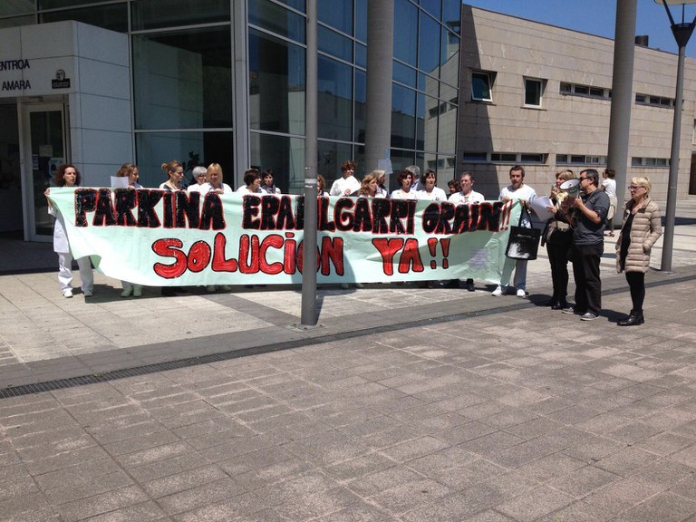 Amara-Berriko Parkina erabilgarri izan dadila nahi dute Amara-Berriko Parkina erabilgarri izan dadila nahi dute