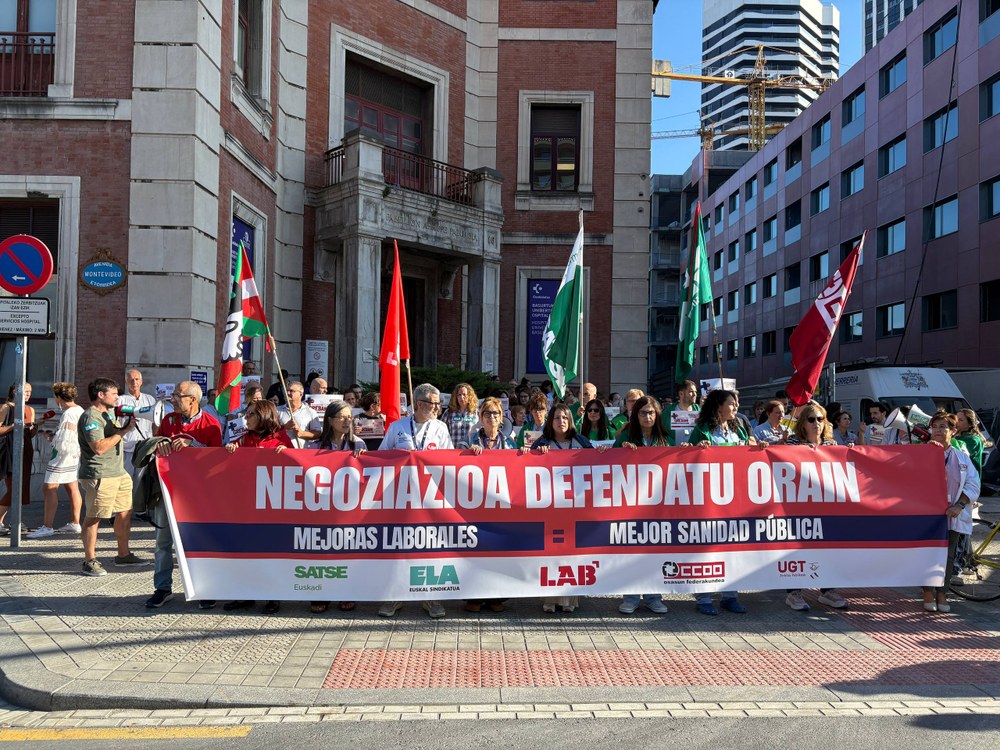 ELA ospitaleetan mobilizatu da, lan hobekuntzak eskatzeko