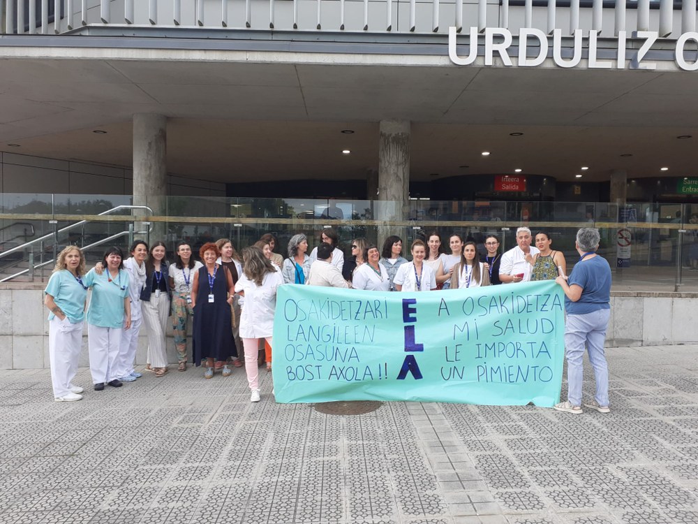 ELAk kontzentrazioa egin du harrerako langileen ikusmen arazoak konpontzeko eskatzeko