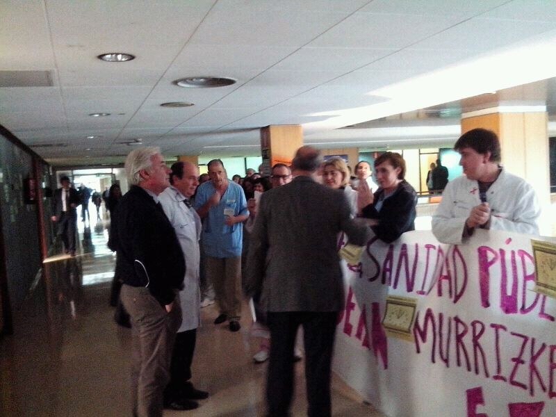 Galdakao-Usansolo Ospitalean ere gendearen haserrea nabaria da Galdakao-Usansolo Ospitalean ere gendearen haserrea nabaria da