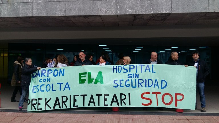 Gernikako Ospitalaren behin-behineko kontratazioa salatu du ELAk