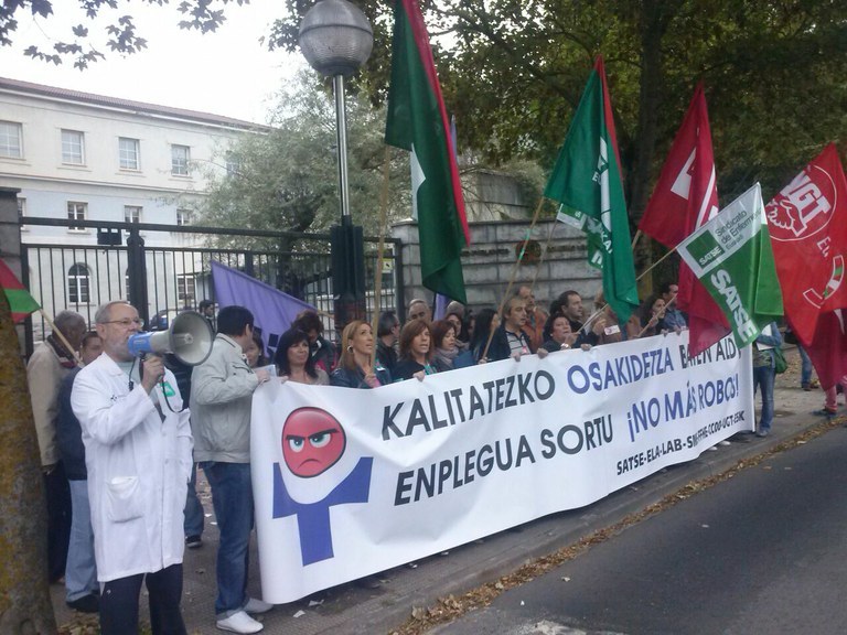 Inolako aurrerapenik ez gaurko Osakidetzako Mahai Sektorialean Inolako aurrerapenik ez gaurko Osakidetzako Mahai Sektorialean