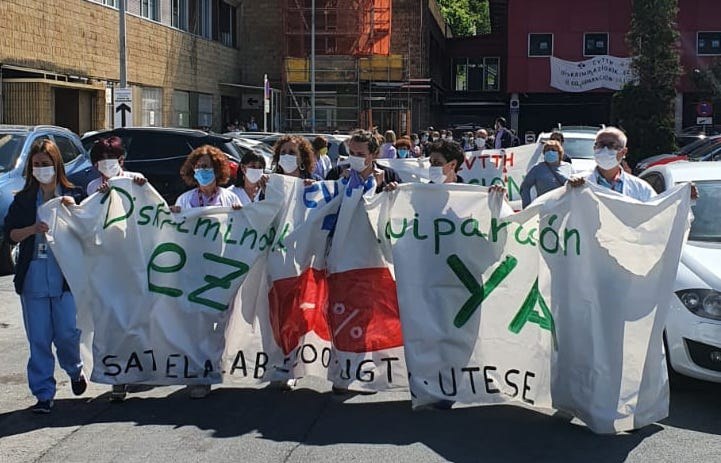 Osakidetzak desberdintasuna ezartzen jarraitzen du TGEEZeko langileentzat (Transfusio eta Giza Ehunen Euskal Zentroa)