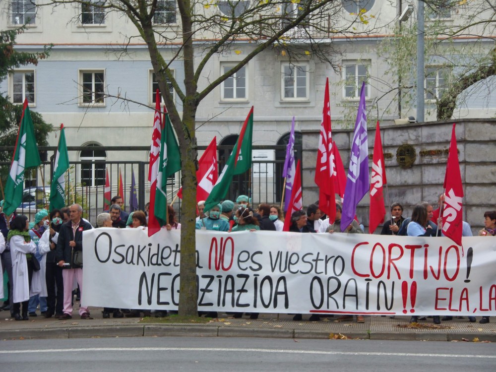 Osakidetzak ez du negoziatu nahi: ELAk mobilizazio-deia egin du negoziazio kolektiboaren alde