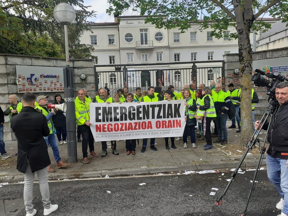 Osakidetzako Larrialdietako langileen mobilizazioa