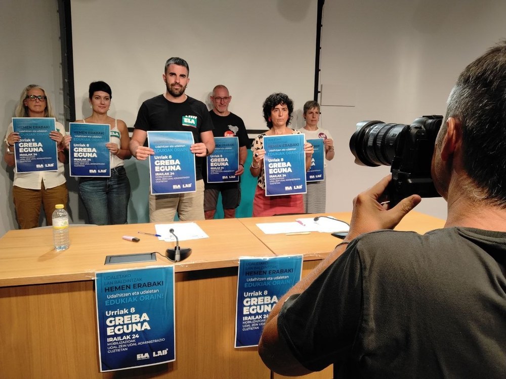 Greba EAEko udaletan urriaren 8an