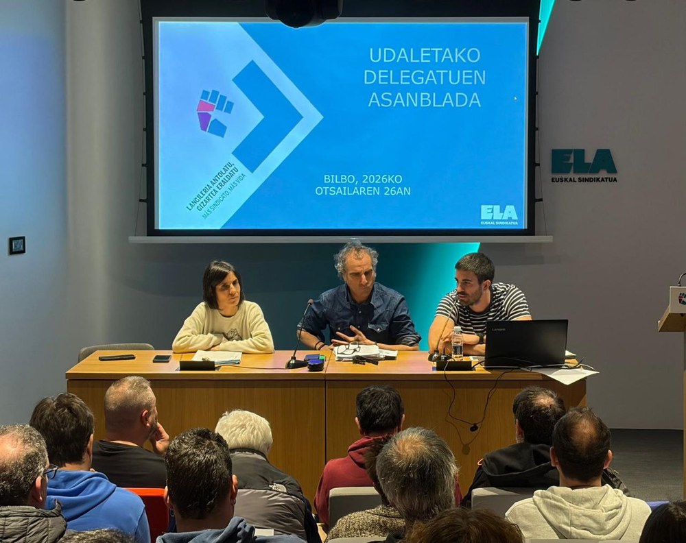 Negoziazioan aurrerapausorik ez dagoela salatu dute Bilbon