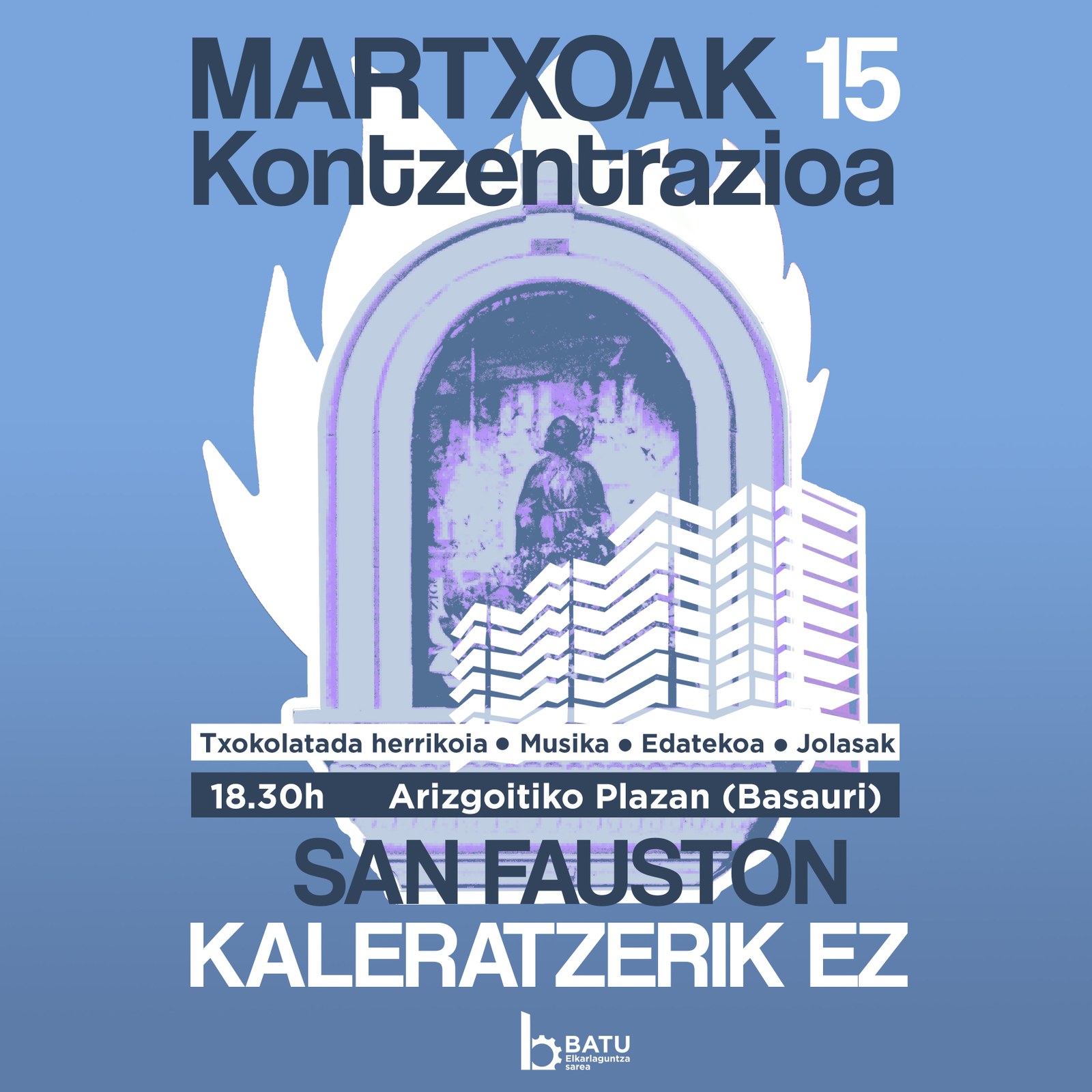 Basauriko San Fausto auzoan bizi diren 11 auzokide etxegabetu nahi dituzte Basauriko Udalak eta Achalar enpresak