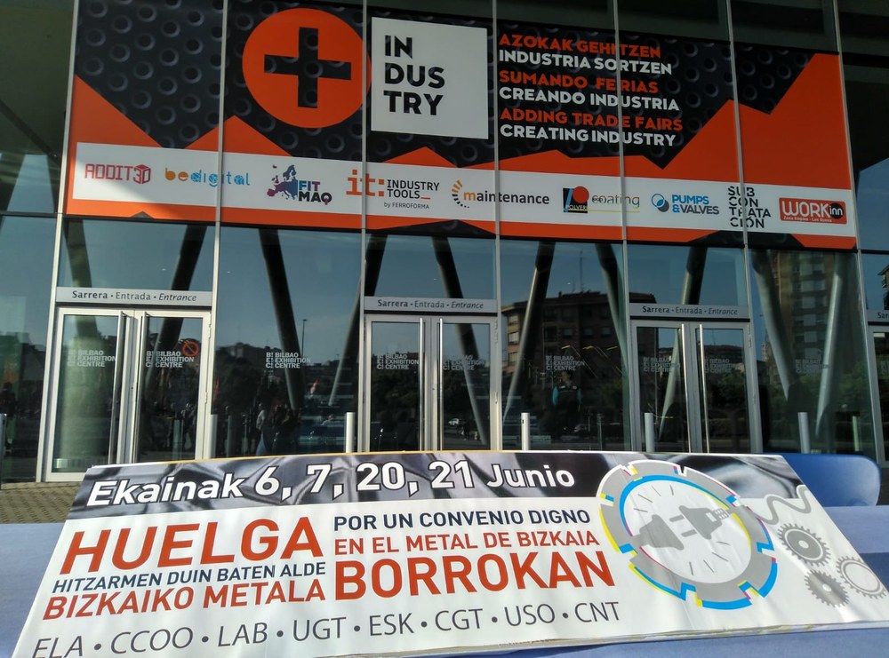 Bizkaiko Metalean ekainerako deituta dauden lau egun grebei eutsi diete sindikatuek