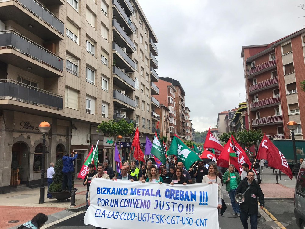 Bizkaiko Metalean izan den laugarren greba egunak %85eko jarraipena izan du