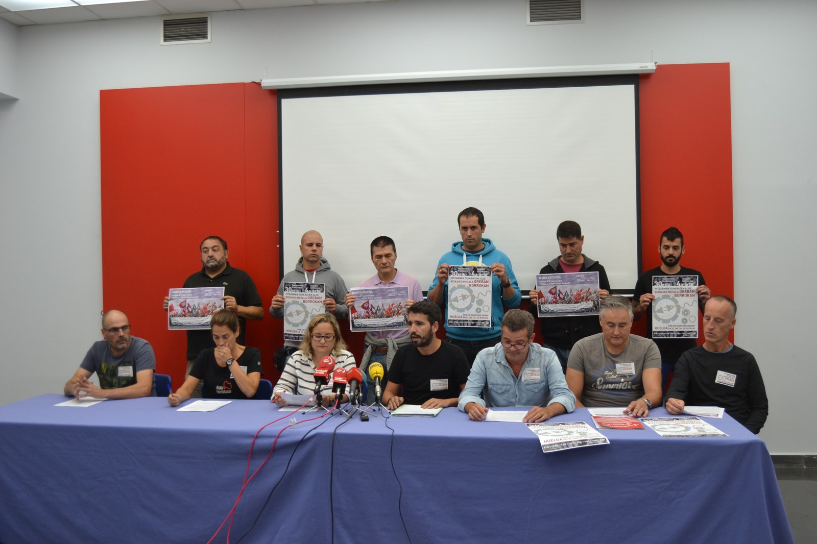 ELA, LAB, CCOO eta UGT-k Bizkaiko metaleko bost eguneko grebari eutsiko diote