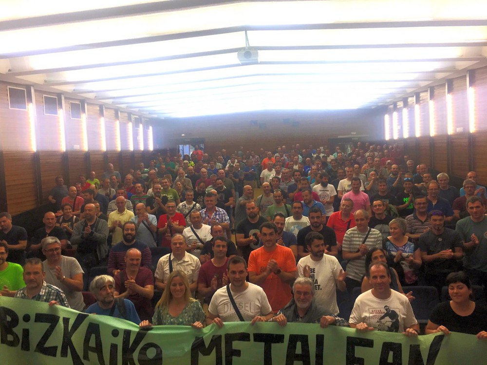 Bizkaiko Metalgintzako delegatuen batzarra egin du ELAk