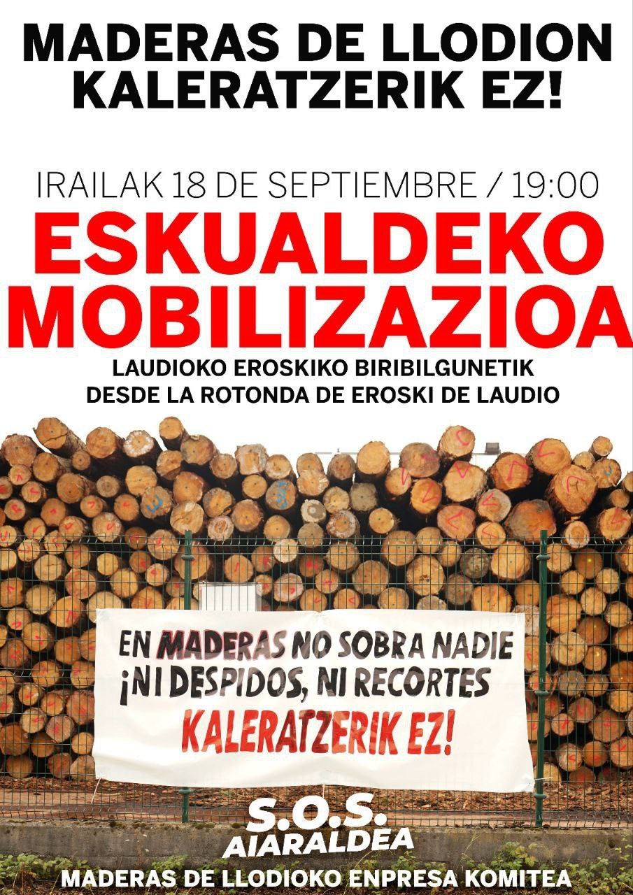 Langile guztiek bat egin dute greba egunarekin