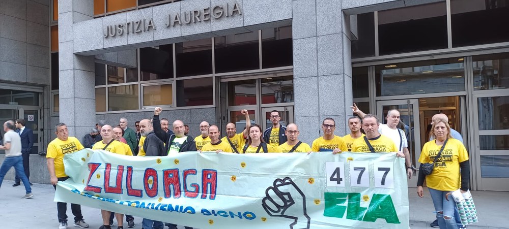 Vulcanizados Zuloaga berriz ere auzitegira, greba eskubidea urratzeagatik