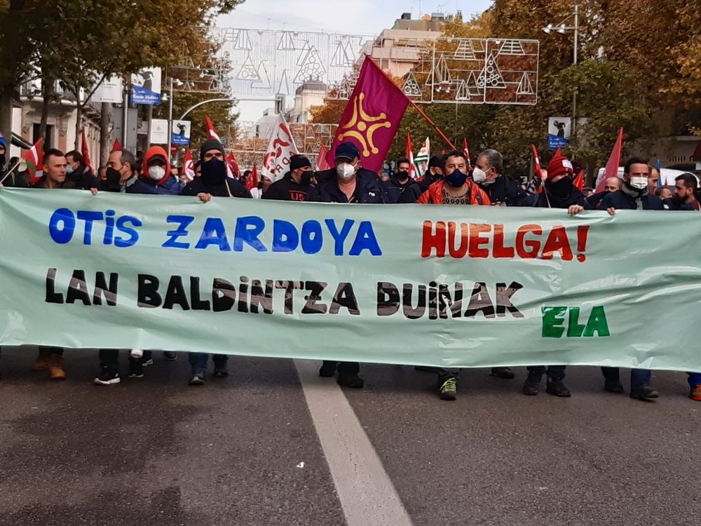 Zardoya OTISeko greba abenduaren 27ra arte luzatuko da