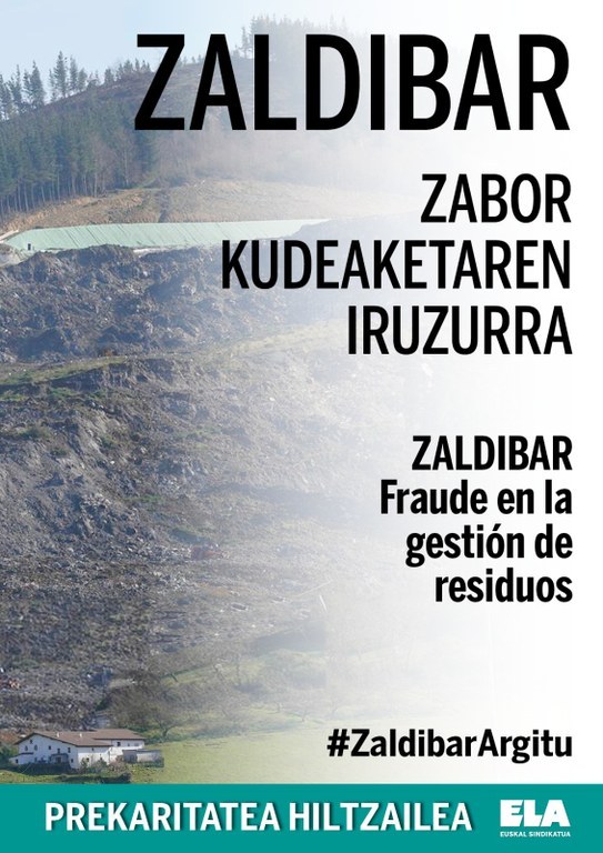 Europako Batzordeak baieztatu du Eusko Jaurlaritza Zaldibarren gertatutakoaren erantzule dela