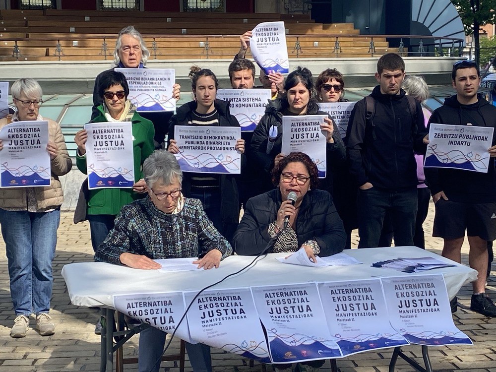 60 erakunde sindikal eta sozial baino gehiagok egin dute bat mobilizazio deialdiarekin