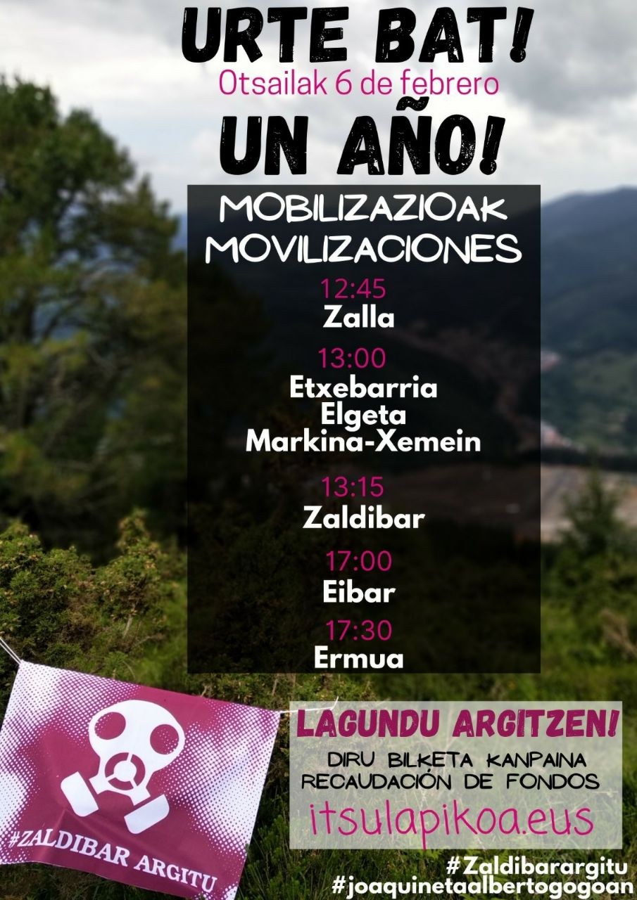 Zaldibar eta inguruetan urtea luzea izan da, baina oraindik ere bide luzea geratzen zaigu